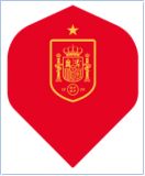 Espana Football Dart Flights Red