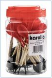 Softdart Karella PVC lose 24 Stk. Rot und Schwarz