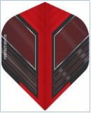 Perfect Darts Flights No2 Space Raider - Red & Black