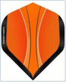 Perfect Darts Flights No2 Solarfox - Orange & Black