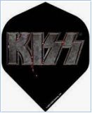 Kiss Dart Flights No2 Black Blood Logo