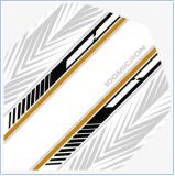 Racing White Black Gold No2 Standard Flights