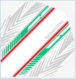 Racing White Green Red No2 Standard Flights