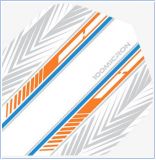 Racing White Orange Blue No2 Standard Flights