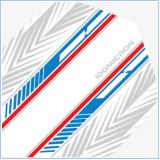 Racing White Blue Red No2 Standard Flights