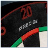 Precise 180 Endorphine Steeldartboard mit Nummernring