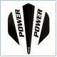 Power Max STD Solid Black/White