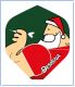 Dart Flights Christmas Santa