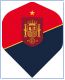 Espana Football Dart Flights Red & Blue
