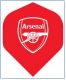 Arsenal FC Dartflights - The Gunners Red Sided Mono