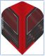 Perfect Darts Flights No2 Space Raider - Red & Black