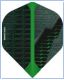 Perfect Darts Flights No2 Black Grenade - Black & Green