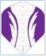 Archers X 100 Micron Pro Flights White Purple