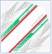 Racing White Green Red No2 Standard Flights