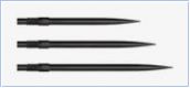 Harrows Quick Point Dartspitzen - Schwarz 40mm